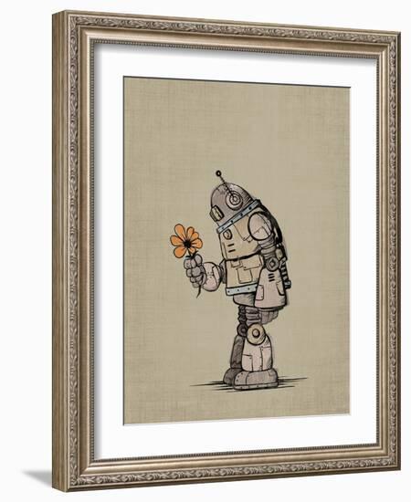 Robot Flower-Michael Murdock-Framed Giclee Print