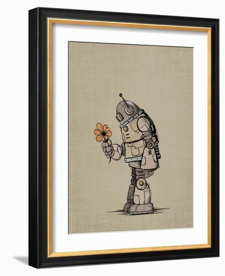 Robot Flower-Michael Murdock-Framed Giclee Print