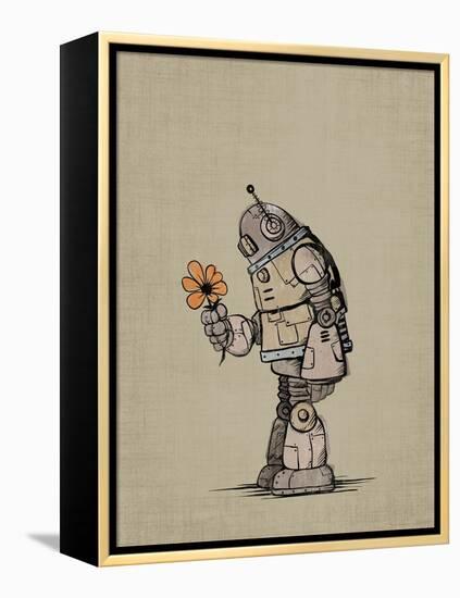 Robot Flower-Michael Murdock-Framed Premier Image Canvas