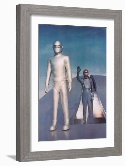 Robot from Day the Earth Stood Still-null-Framed Art Print