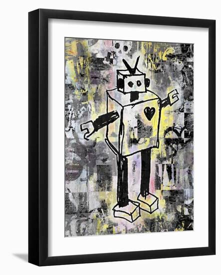 Robot Graffiti Color-Roseanne Jones-Framed Giclee Print