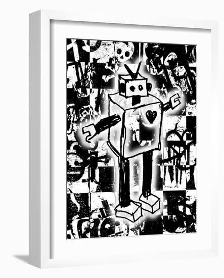 Robot Graffiti-Roseanne Jones-Framed Giclee Print