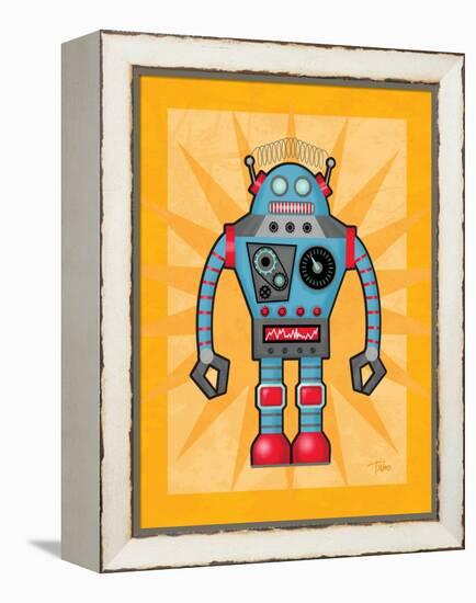 Robot I-Teresa Woo-Framed Stretched Canvas