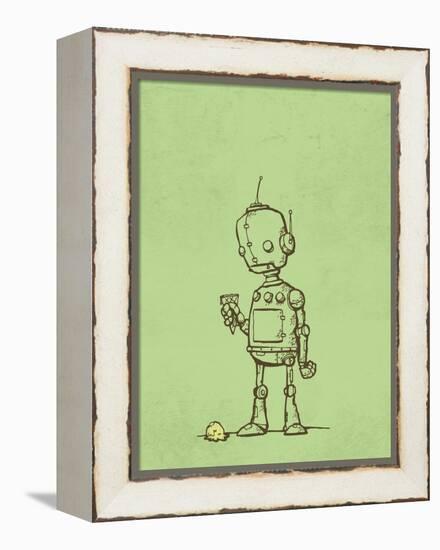 Robot Icecream-Michael Murdock-Framed Premier Image Canvas