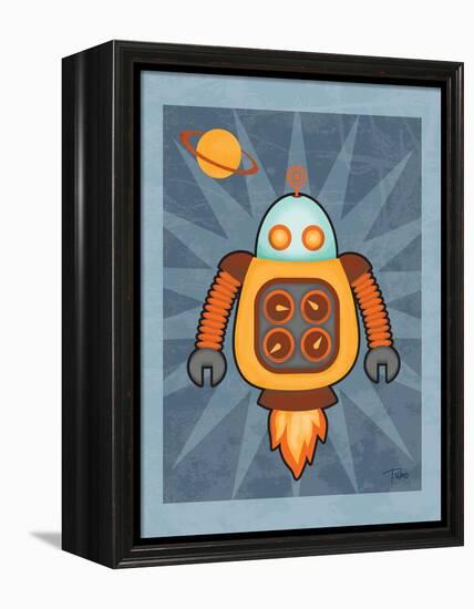 Robot III-Teresa Woo-Framed Stretched Canvas