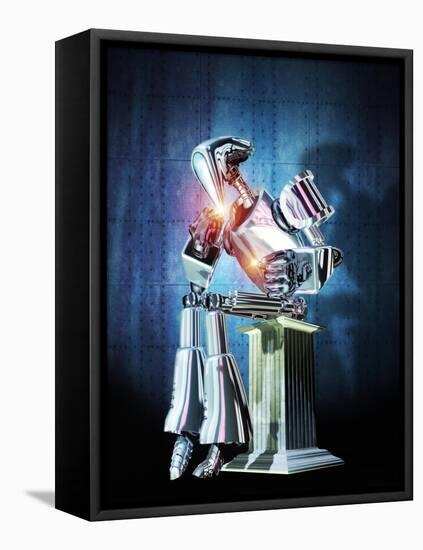 Robot Intelligence-Victor Habbick-Framed Premier Image Canvas