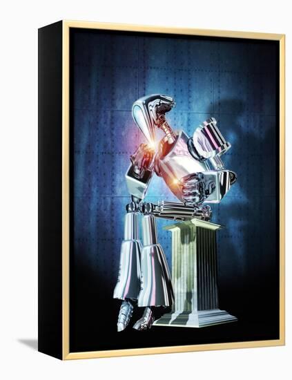 Robot Intelligence-Victor Habbick-Framed Premier Image Canvas