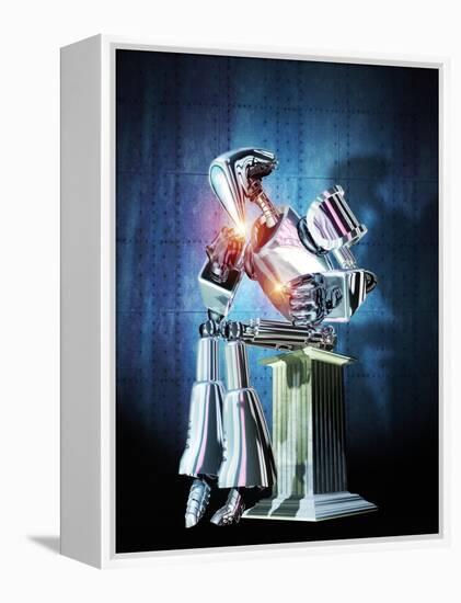 Robot Intelligence-Victor Habbick-Framed Premier Image Canvas