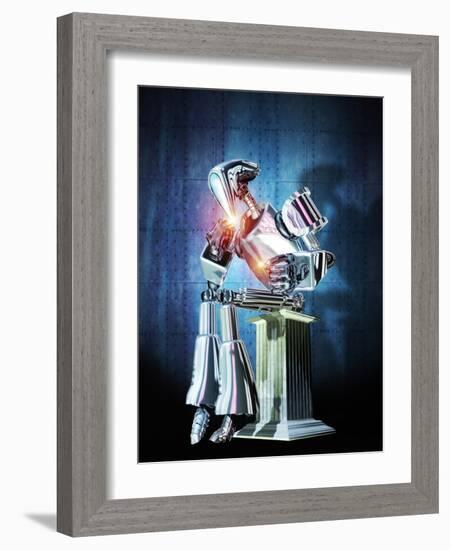 Robot Intelligence-Victor Habbick-Framed Photographic Print