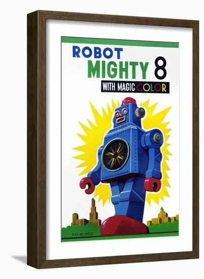 Robot Mighty 8 with Magic Color-null-Framed Premium Giclee Print