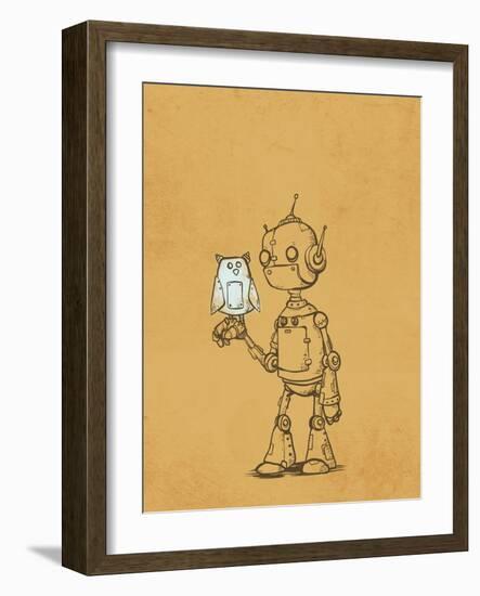 Robot Owl-Michael Murdock-Framed Giclee Print