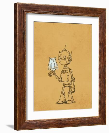 Robot Owl-Michael Murdock-Framed Giclee Print