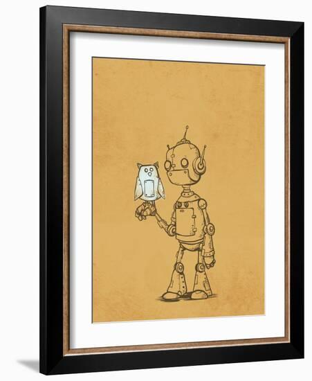 Robot Owl-Michael Murdock-Framed Giclee Print