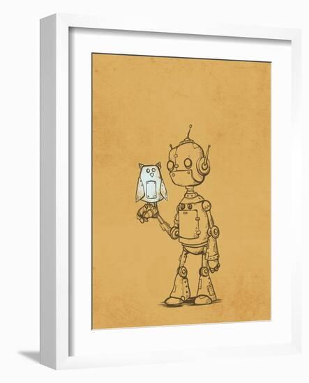 Robot Owl-Michael Murdock-Framed Giclee Print