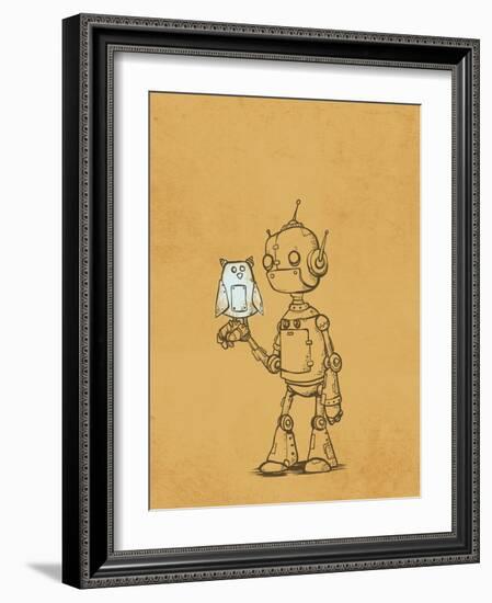 Robot Owl-Michael Murdock-Framed Giclee Print