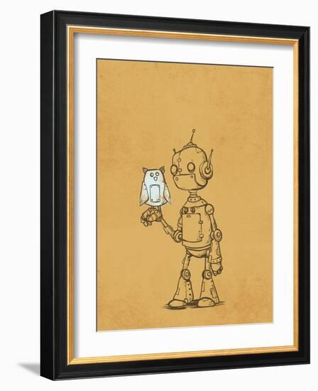 Robot Owl-Michael Murdock-Framed Giclee Print