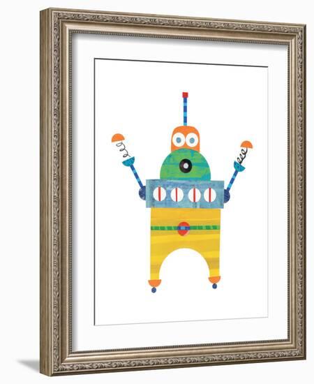 Robot Party Element II-Melissa Averinos-Framed Art Print