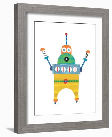Robot Party Element II-Melissa Averinos-Framed Art Print