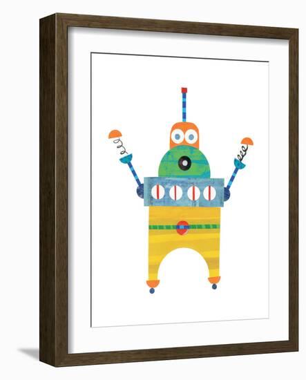 Robot Party Element II-Melissa Averinos-Framed Art Print