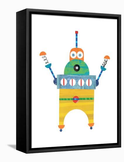 Robot Party Element II-Melissa Averinos-Framed Stretched Canvas