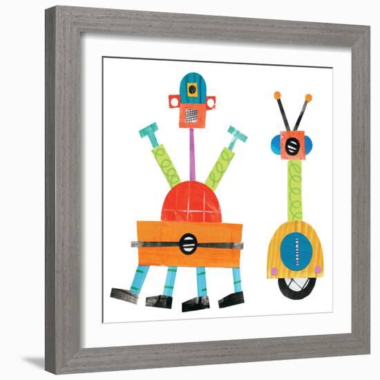 Robot Party Element VII-Melissa Averinos-Framed Art Print