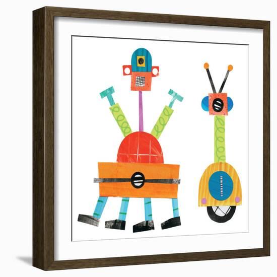 Robot Party Element VII-Melissa Averinos-Framed Art Print