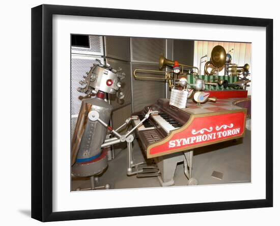 Robot Playing Piano, Robot Station, Aichi Expo Japan 2005, Nagoya, Honshu Island, Japan-Christian Kober-Framed Photographic Print