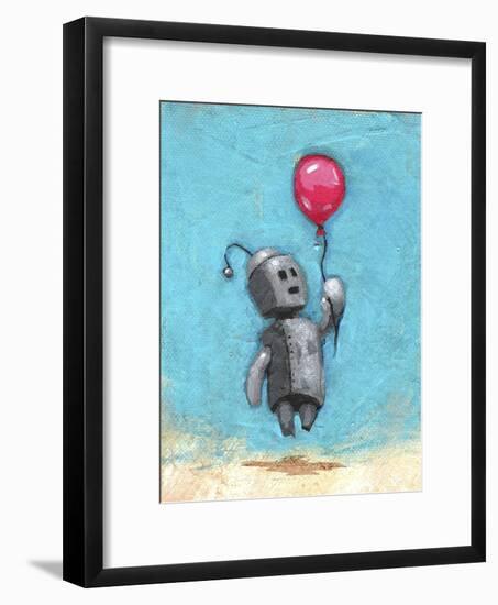 Robot with Red Balloon-Craig Snodgrass-Framed Premium Giclee Print