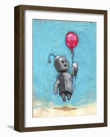 Robot with Red Balloon-Craig Snodgrass-Framed Giclee Print