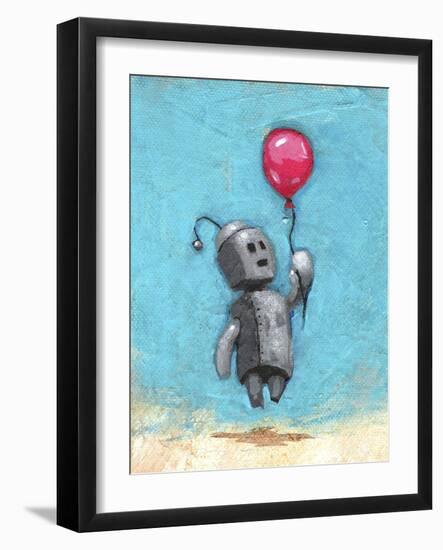 Robot with Red Balloon-Craig Snodgrass-Framed Giclee Print