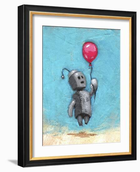 Robot with Red Balloon-Craig Snodgrass-Framed Giclee Print