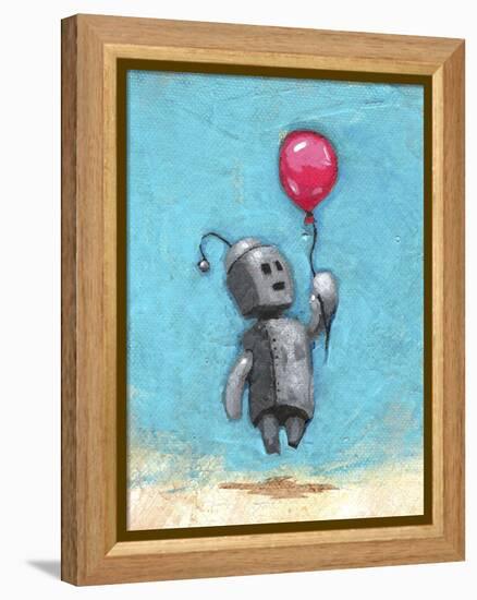 Robot with Red Balloon-Craig Snodgrass-Framed Premier Image Canvas