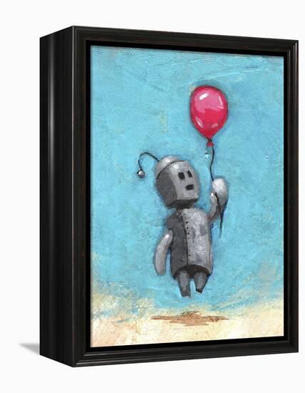 Robot with Red Balloon-Craig Snodgrass-Framed Premier Image Canvas