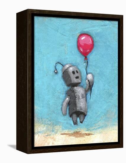 Robot with Red Balloon-Craig Snodgrass-Framed Premier Image Canvas