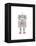 Robot-Dicky Bird-Framed Premier Image Canvas