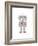 Robot-Dicky Bird-Framed Giclee Print