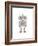 Robot-Dicky Bird-Framed Giclee Print