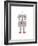 Robot-Dicky Bird-Framed Giclee Print