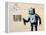 Robot-Banksy-Framed Premier Image Canvas