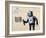 Robot-Banksy-Framed Premium Giclee Print