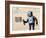 Robot-Banksy-Framed Premium Giclee Print