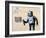 Robot-Banksy-Framed Premium Giclee Print