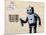 Robot-Banksy-Mounted Giclee Print