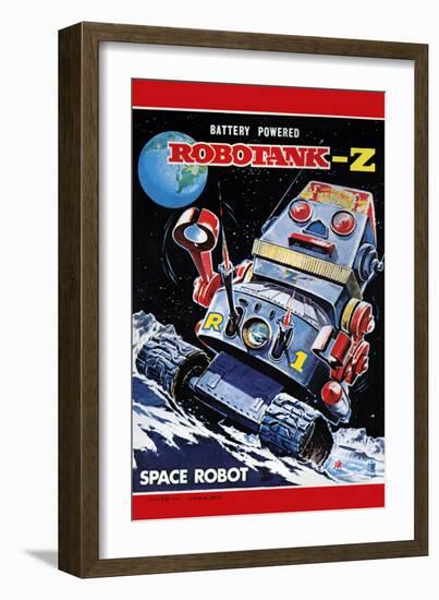 Robotank-Z Space Robot-null-Framed Premium Giclee Print