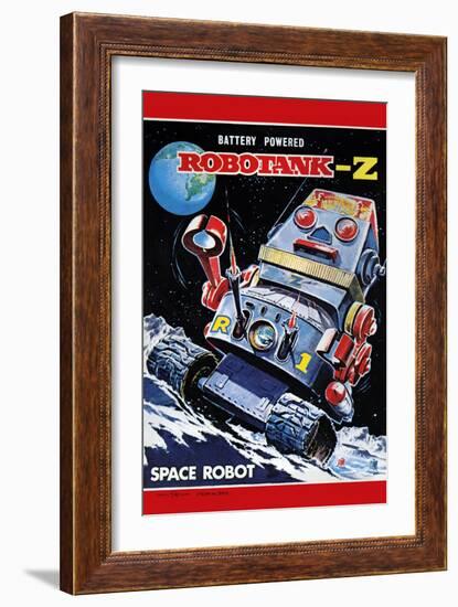 Robotank-Z Space Robot-null-Framed Art Print