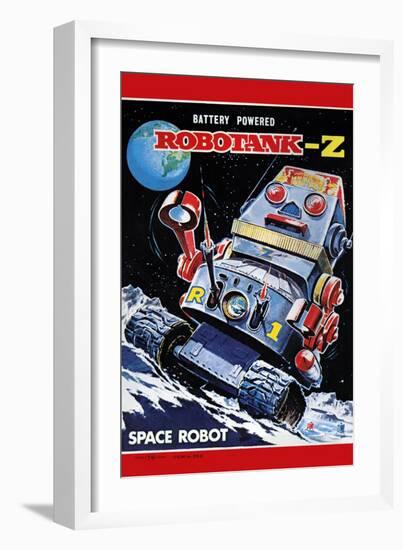 Robotank-Z Space Robot-null-Framed Art Print