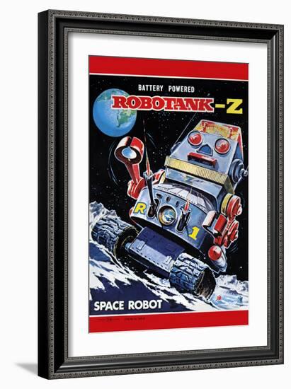 Robotank-Z Space Robot--Framed Art Print