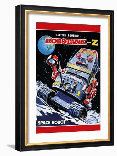 Robotank-Z Space Robot-null-Framed Art Print