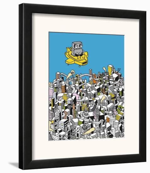 Robots 1-Ghica Popa-Framed Art Print