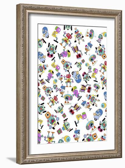 Robots 3-Miguel Balbás-Framed Giclee Print